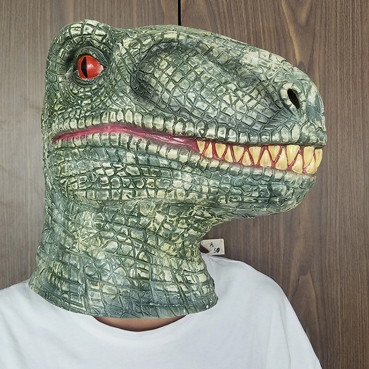 Свирепый тираннозавр террор Динозавр головные уборы супер крутая маска головные уборы для Хэллоуина фестиваль Вечерние