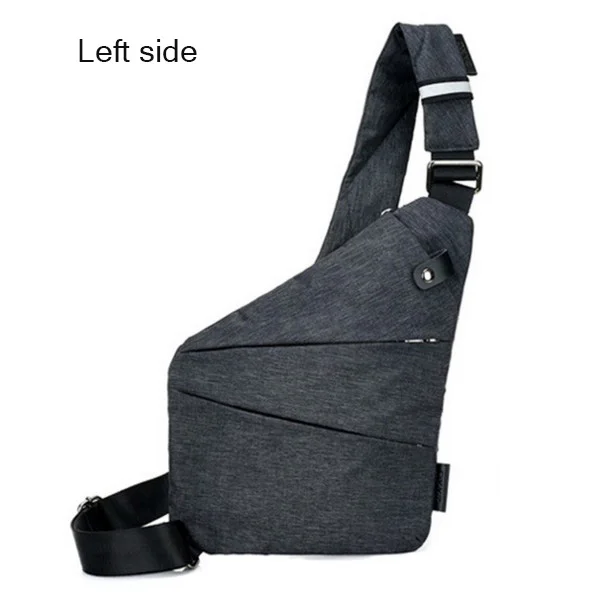 male travel bag large canvas breast bag one shoulder bag slanted multi