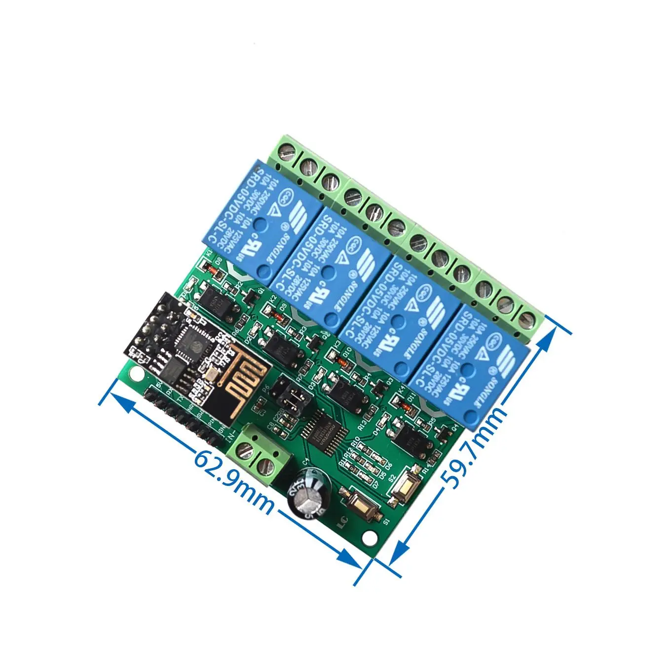 ESP8266 4CH 5V WiFi релейный модуль умный дом мобильное приложение переключатель дистанционного управления