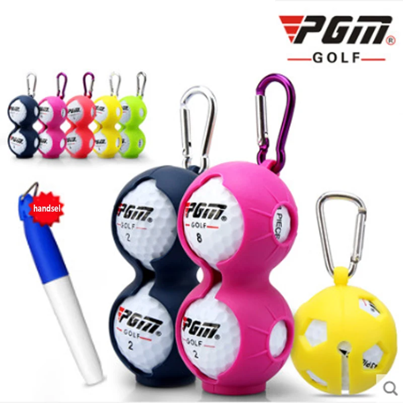 

PGM New Genuine Golf Two-layer Ball 80-90 Single Ball Two-ball Scribe Silicone High-elastic Material Golf Accessories with Pen