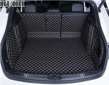 

Good quality! Full set car trunk mats for Porsche Cayenne 957 2010-2006 waterproof boot carpets cargo liner mat for Cayenne 2007