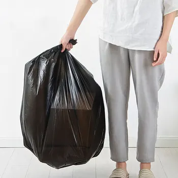 

vanzlife Creative disposable point-breaking bag household thickening large garbage bag single package hotel black plastic bag