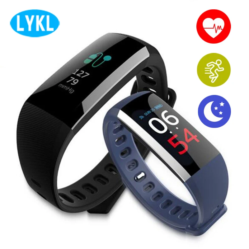 

Newest G19 Fitness Bracelet Color Screen Sleep Monitor Heart Rate Monitor Pedometer Smart Band Blood Pressure Smart Wristband