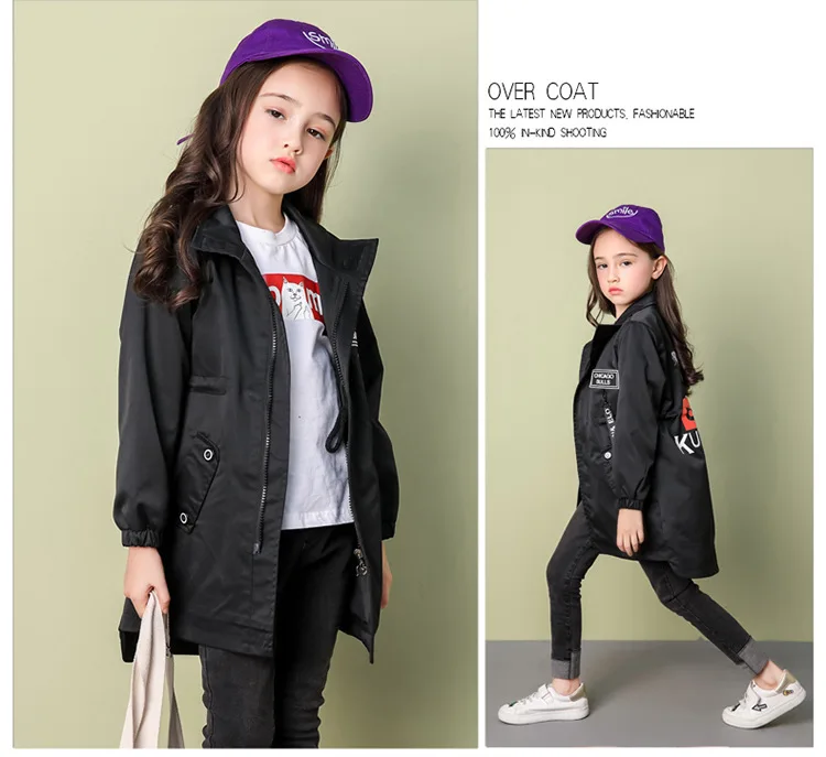 Детская ветровка; модные куртки для девочек-подростков; Осенняя ...