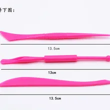 3 шт. как показано пластиковые инструменты нож моделирование цветной Пластилин инструмент форма игрушки хобби обучение и образование