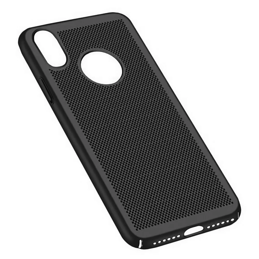 Теплоотвод чехол для iPhone X 8 7 6 S 5 5S SE Plus задняя крышка Жесткий ПК Защитный телефона