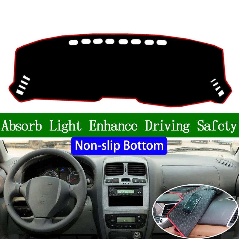 

For JAC rein 2007 2008 2009 2010 2011 Non-slip Bottom Dashboard Cover Car Decals Car Stickers Interior Car Accessories