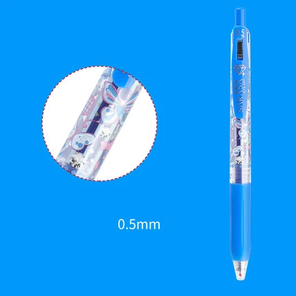 Blue Гелевая ручка ZEBRA, JJ15-A2, конфета, Пончик, цветная ручка, 0,5 мм, Студенческая ручка для ручного счета, пресс для воды, ручка для письма, инструменты для рисования - Цвет: Blue