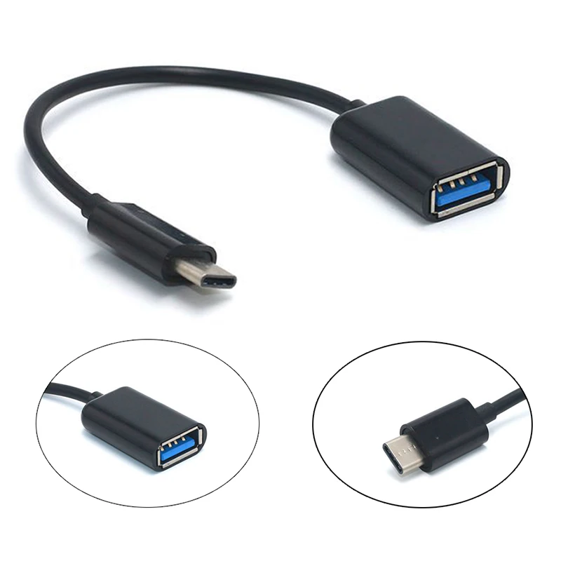 Тип-C OTG адаптер usb-кабель 3,1 Тип C "папа" в USB 3,0 Женский кабель для передачи данных OTG Кабель-переходник для macbook для huawei p30 pro