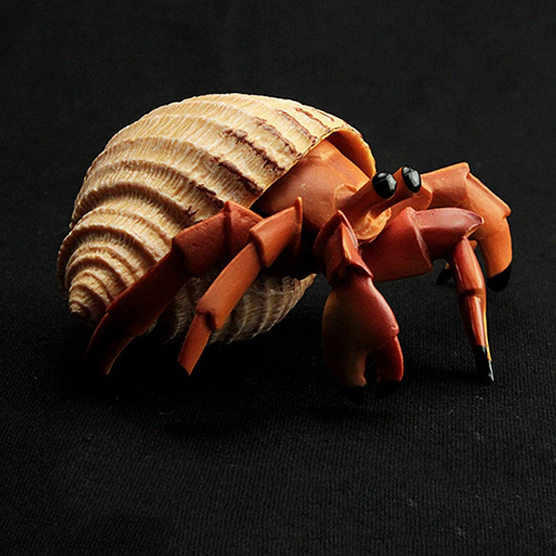 12 CM Simulation Animals Figures Hermit Crab Toy Model Liopleurodon Soft Animal Of Children's Birthday Gift | Игрушки и хобби