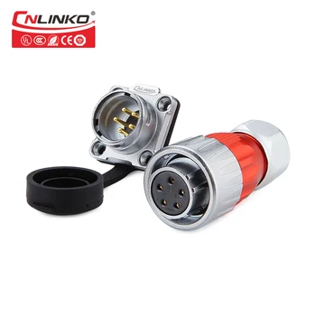 

CNLINKO M20 5 Pin AC Power Signal Waterproof Aviation Connector IP67 Female Plug Male Socket For Outdoor Lighting Fixture Screen