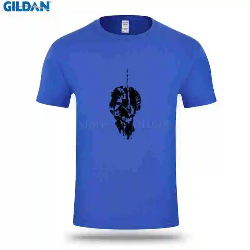 Модные Для мужчин футболка Новинка короткий рукав самурая футболки Pop Top Tee