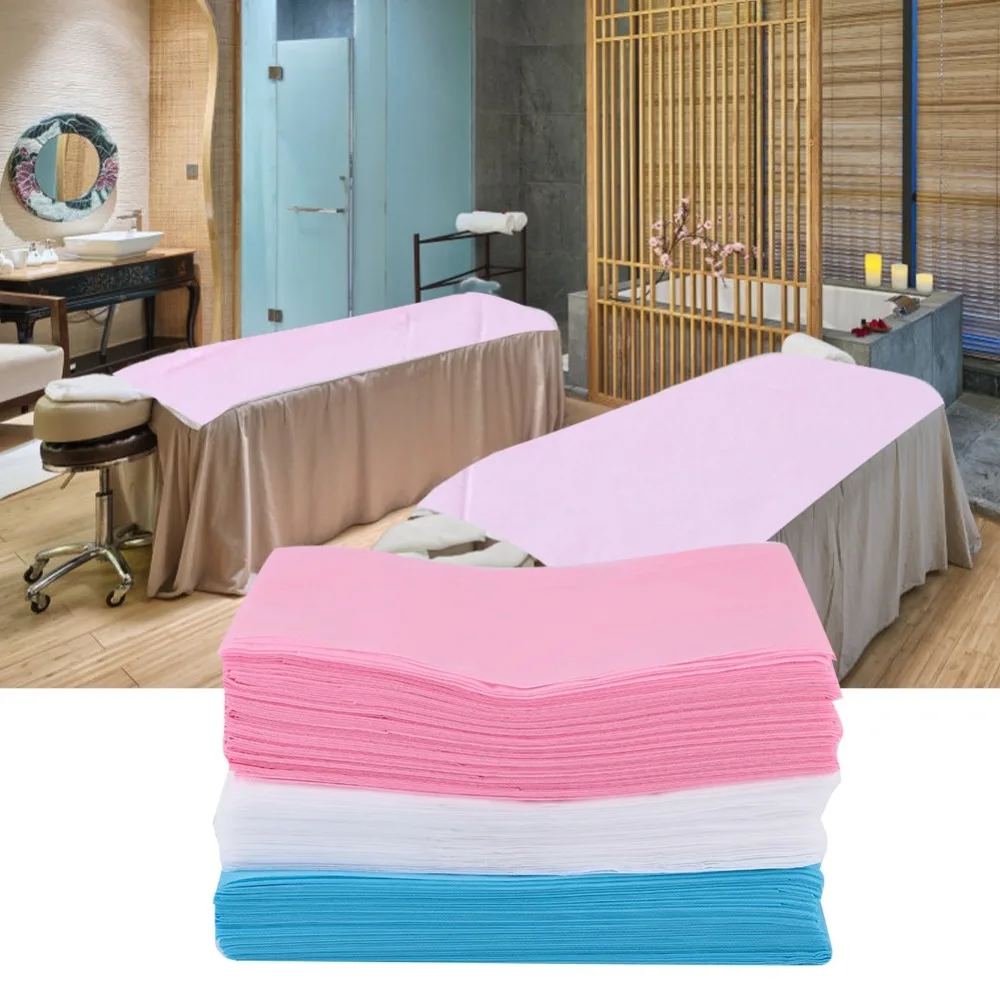 10pcs Tattoo Disposable Bed Sheet Waterproof Oil-proof Bed Cover for Salon SPA Non-woven fabric Tattoo Table Hotel Covers Supply non woven dust cover for clothing moisture proof hanging wardrobe storage bag for clothes suits dresses