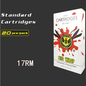 

BIGWASP White Disposable Needle Cartridge 17 Curved Magnum (17RM) 20Pcs/Box