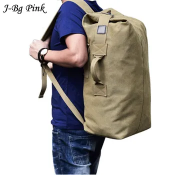 

Men's Luggage Bag Army Bucket Backpack Casual Back Pack Multifunctional Military Canvas Backpacks Cheap Shoulder Bags
