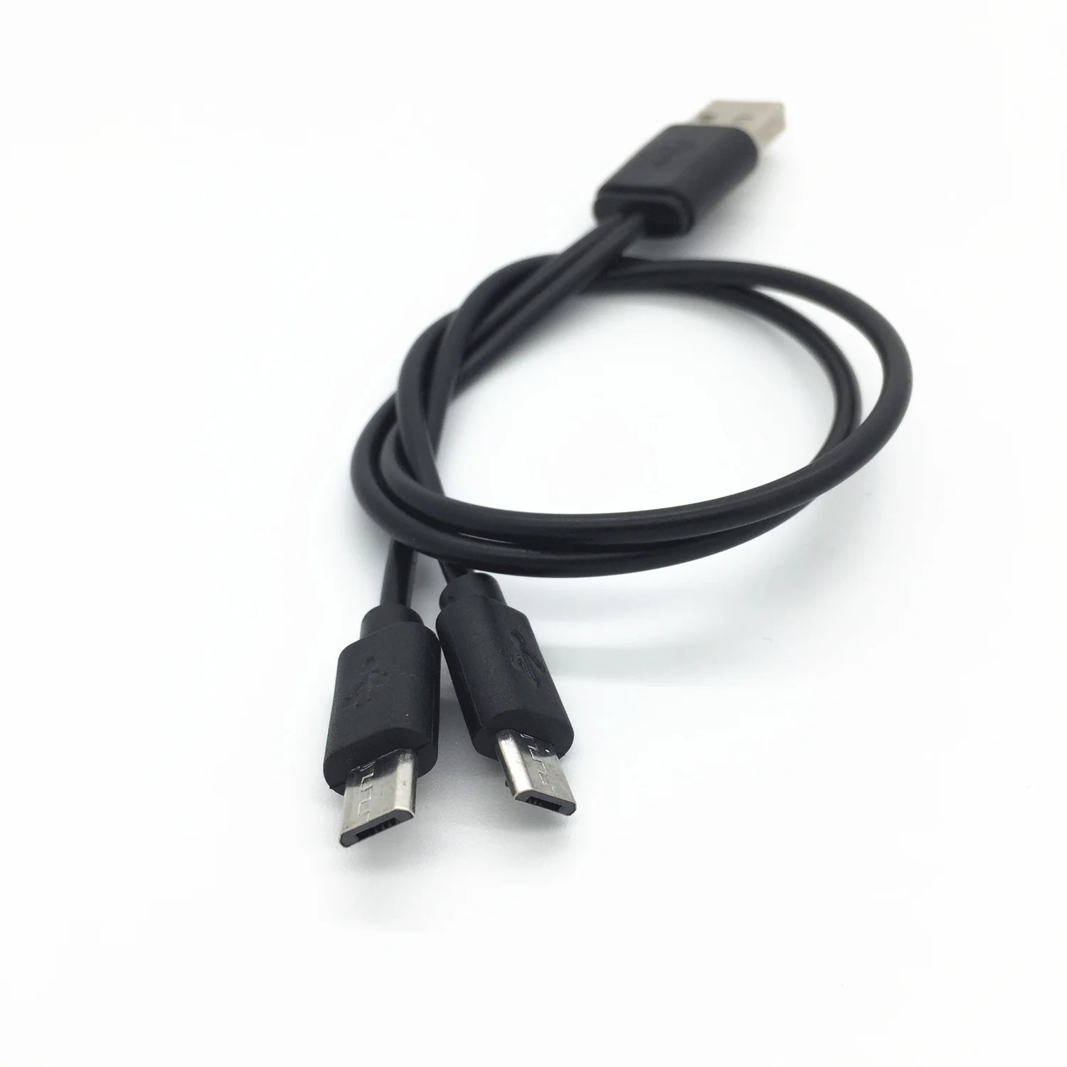 Бесплатная доставка короткий USB A Male к 2 Micro B для Samsung HTC LG SONY Huawei ZTE Xiaomi кабель |