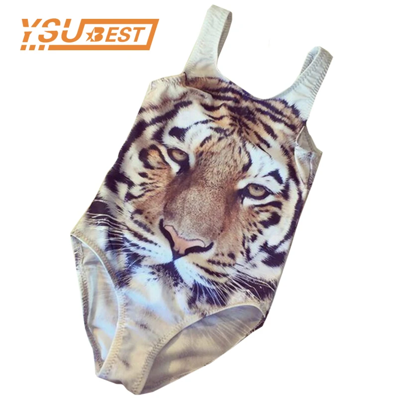 3D Swwimwear Baby Girl Clothing Baby Girls Fashion Tiger Design One