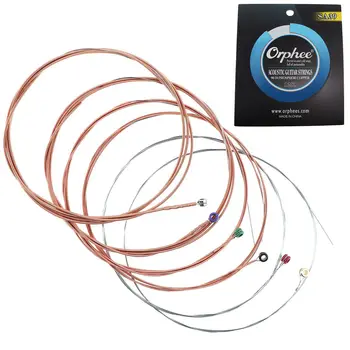 

6Pcs/set Professional Medium Light Extra Light Acoustic Guitar Strings 90/10 Bronze Guitar Accessories
