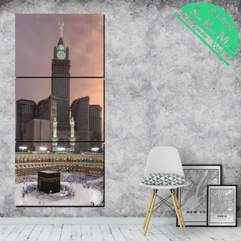 

3 Piece Big Ben pilgrimage Modern Wall Painting Posters and Prints Picture Canvas Painting Framed Decorative Pictures