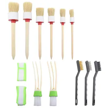 

Car Detailing Brush Set, Auto Detailing Brush Set, 11 Pieces Car Cleaner Brush Set Air Conditioner, for Cleaning Wheels, Dashb