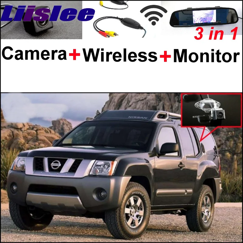

3 in1 Rear View Special Reversing Camera + Wireless Receiver + Mirror Monitor Back Up Parking System For Nissan Roniz 2005~2015