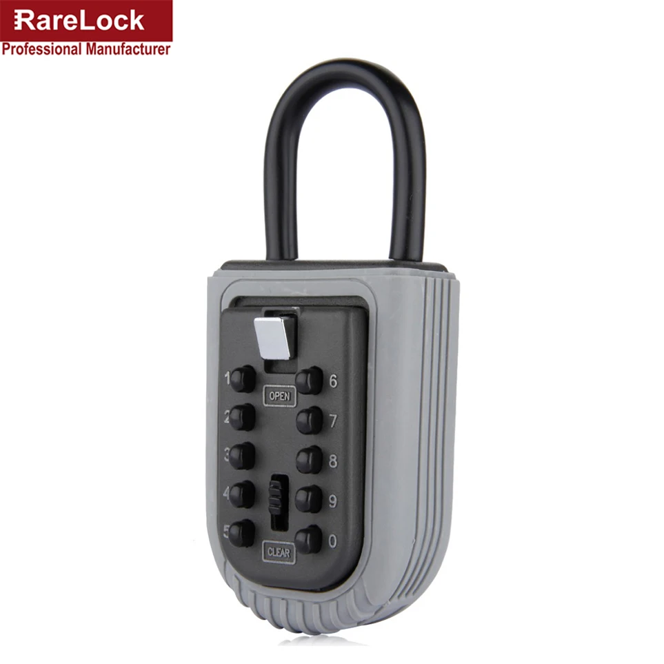 Rarelock Wall Mount Key Safe Storage Box Combination Lock With Fixing