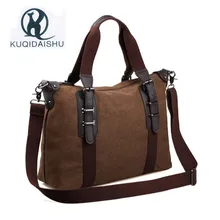 2017 New Men’s Business Handbag Casual Canvas Shoulder Bag Large Capacity Canvas Men’s Travel Bags Hand Luggage Bags
