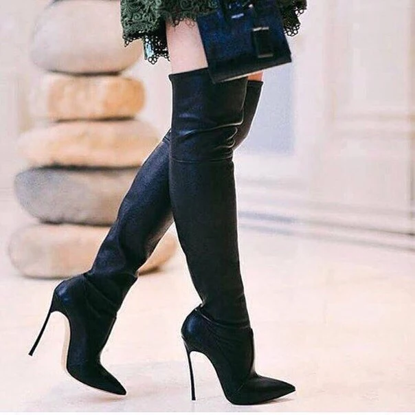 Pointed toe high heel booties Clearance