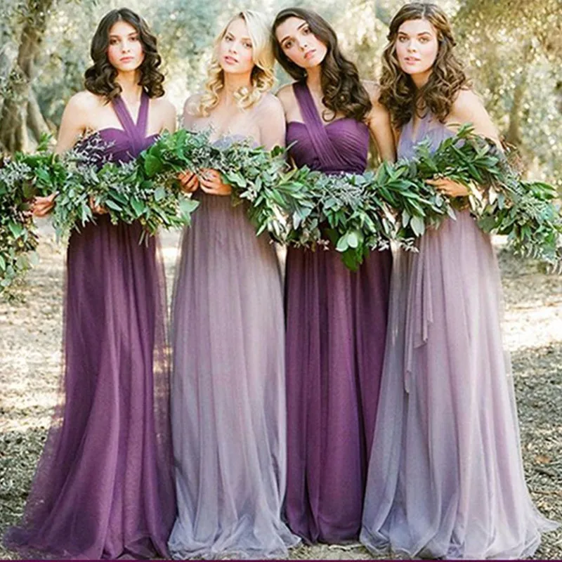 lavender convertible bridesmaid dress