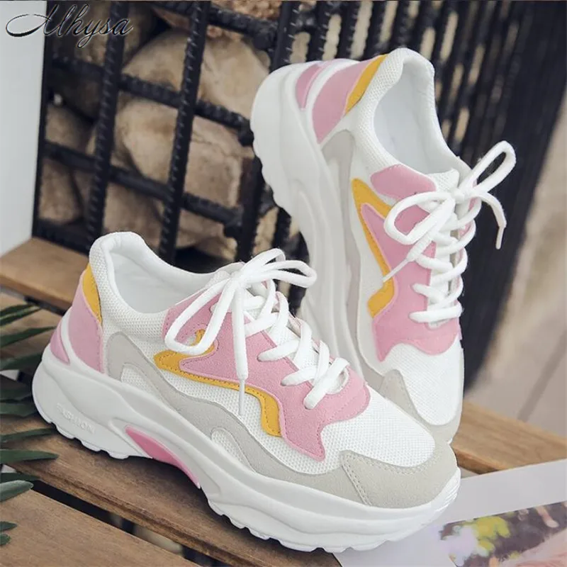 

Mhysa 2019 Women Shoes Autumn Sneakers Women Fashion Platform Ladies Footwear Breathable Mesh Women's vulcanized shoes T902