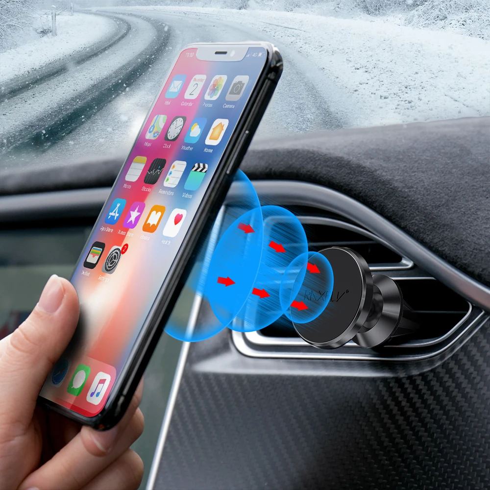 RAXFLY Универсальный Автомобильный Держатель Магнитный Стенд Для Samsung S8 360 Градусов