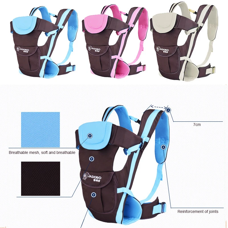 

Multifunctional Baby Carrier 0-30 Months Ergonomic Kids Sling Backpack Pouch Wrap Front Facing Infant Kangaroo Bag