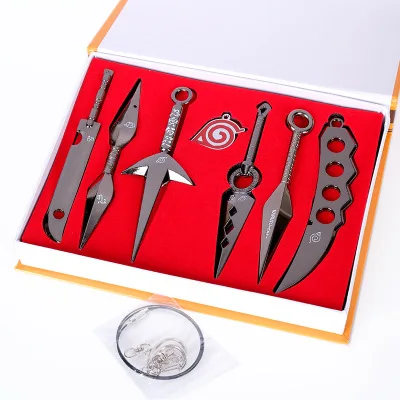

Japanese anime naruto Weapons Armor Metal cosplay props Kakashi Madara Sword weapon set weaponry pendant Sword dagger dart