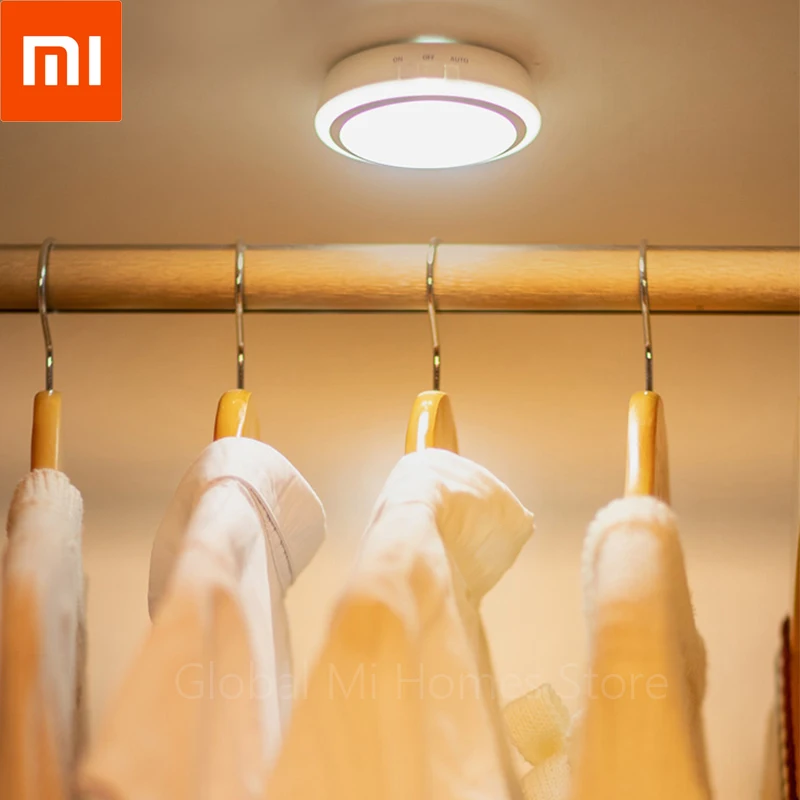 

Xiaomi Youpin Wanhuo Intelligent Human Auto-Sensing LED Nightlight Charging Sound-Controlled Bedroom Wireless Walway Wall Lamp34