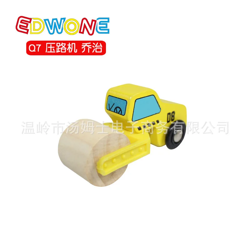 Деревянный инженерный автомобиль серии для BRIO трек игрушка деревянный трек поезд сцена Игрушка автомобиль Детские деревянные игрушки различные опционально w1 - Цвет: roller