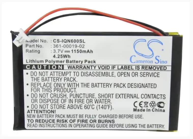 Cameron Sino 1150mAh battery for GARMIN Nuvi 600 610 610T 650 660 FM 670 680 GPS Navigator Battery | Электроника