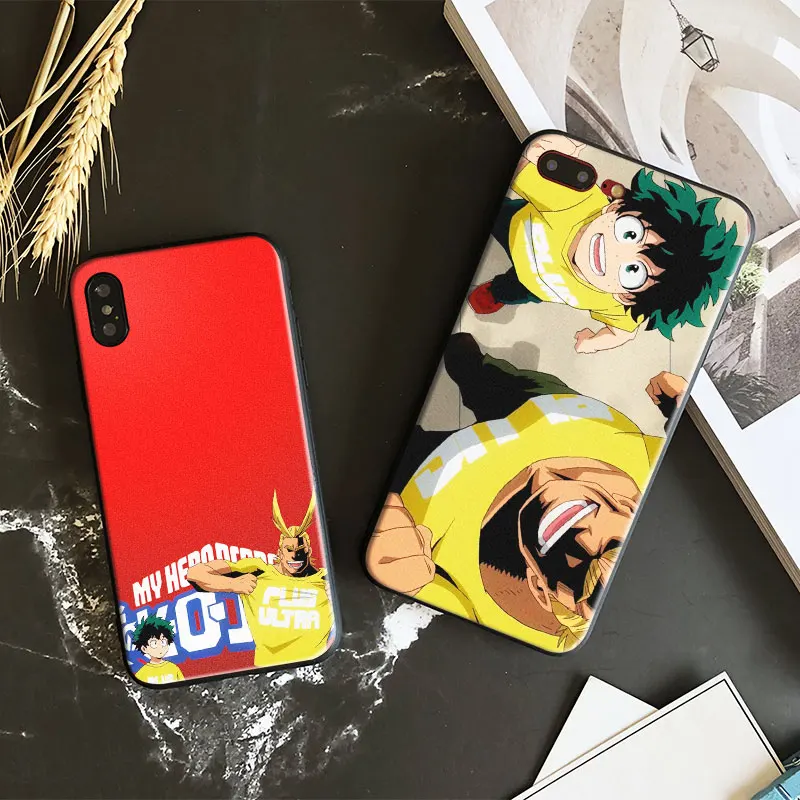 

Boku no My hero Academia All Might Izuku Soft Silicone TPU Phone Case Shell For Apple iPhone 5 5s Se 6 6s 7 8 Plus X XR XS MAX