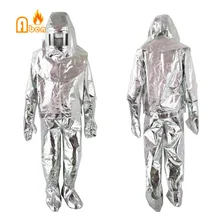 Тепловое излучение 500 градусов термостойкий алюминизированный костюм огнезащитная одежда быстрая