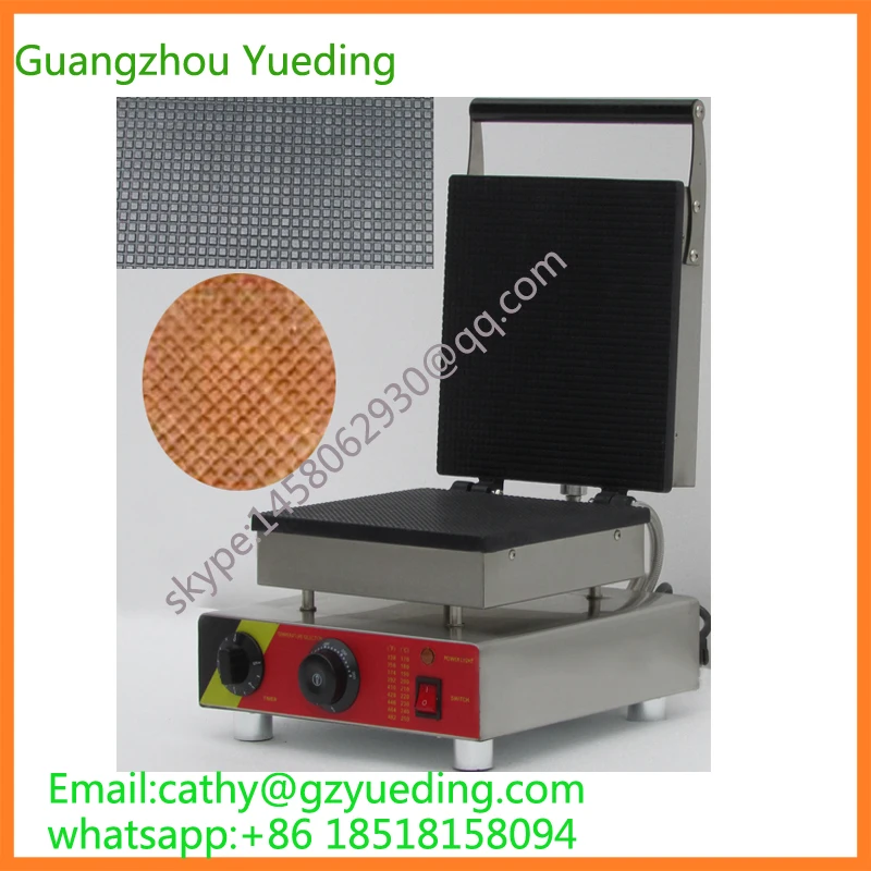 

China supplier Electric square shape waffle machine/Ice cream cone maker