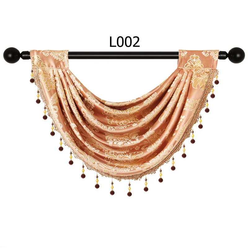 1 шт. балдахин Европейский Королевский роскошный балдахин шторы для гостиной оконные шторы для спальни балдахин шторы для кухни - Цвет: L002