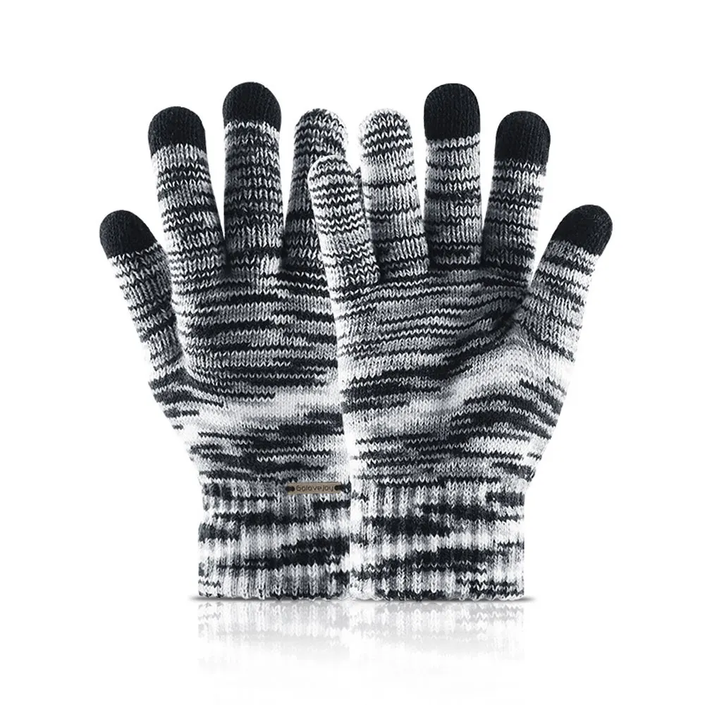 1 пара, зимние теплые перчатки с сенсорным экраном для женщин и мужчин, матовые перчатки дл пар, мужские осенние модные перчатки, зимние - Цвет: Black