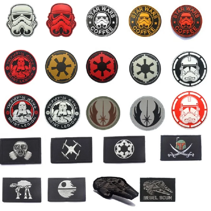 Sewing Star wars Logo Patch Embroidered Iron on Imperial Storm Trooper ...