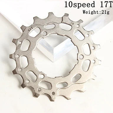 Маховик для горного велосипеда 11 T 12 T 13 T 14 T 15 T 16 T 17 T 18 T 19 T 21 T 10 SpeedSteel Freewheel gear denticulat запчасти для ремонта - Цвет: 10speed 17t-Silver