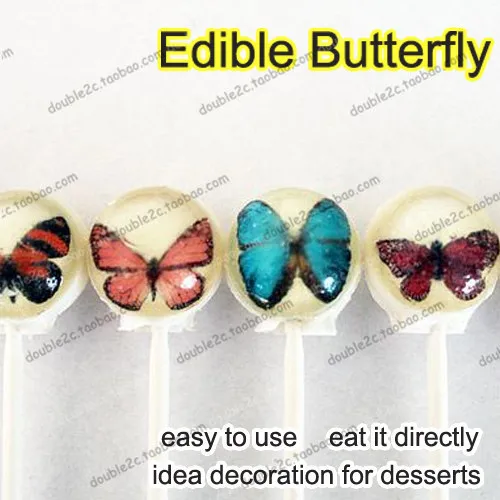 Пасхальные съедобные бабочки 41 шт 3D Мини съедобные бабочки торт украшения, идея украшения вафельная бумага для торта