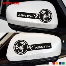 3 pares espelho retrovisor do carro adesivo decalque para fiat 500 grande punto ducato stilo bravo panda abarth estilo do carro acessórios automóveis