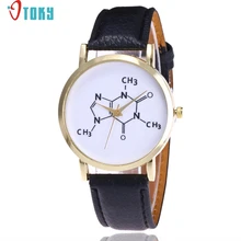OTOKY Willby Fashion Chemical Formula Pattern PU Leather Watch For Women Drop Shipping 170223