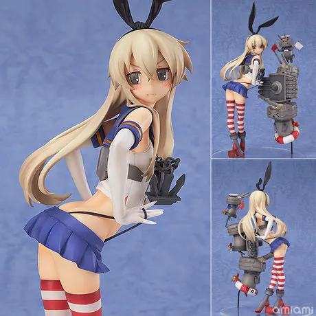 Горячая Распродажа 25 см Kantai Shimakaze Figma коллекция мультфильм анимация фигурка ПВХ Модель игрушка украшение куклы