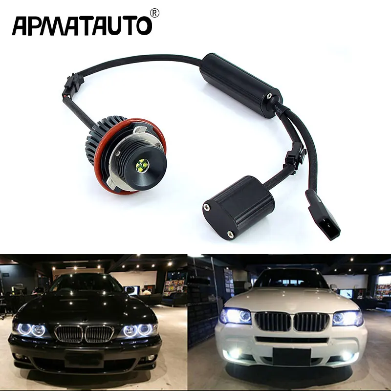 Apmatauto 2x без ошибок 40 Вт Светодиодный фонарь ангельские глазки габаритные огни лампы белый/красный/синий для BMW E39 E53 E60 E61 E63 E64 E65 E66 E87 523i