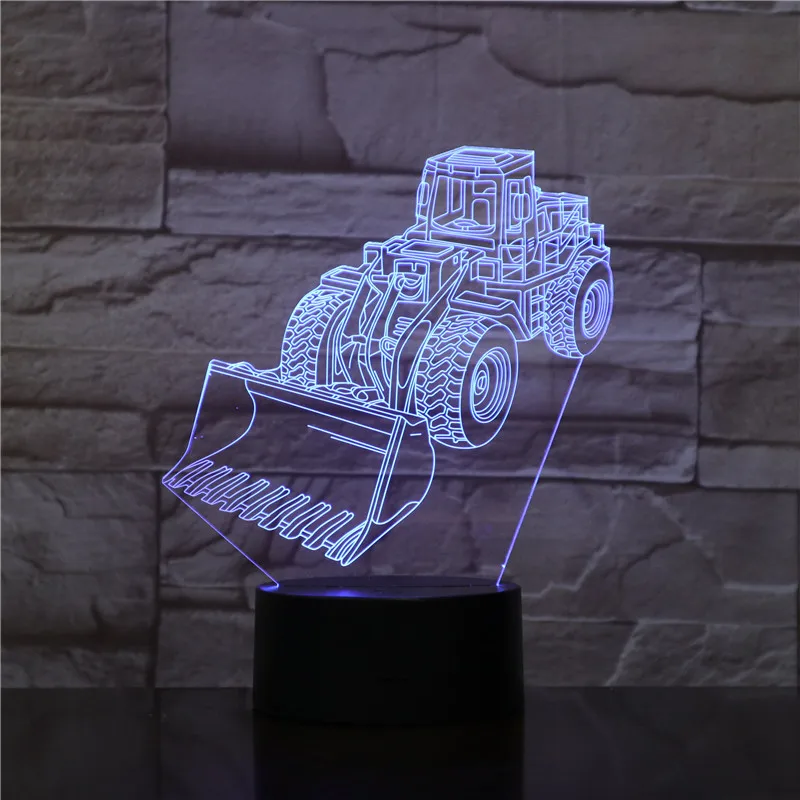 3D лампа в виде корзины Scrapper иллюзия RGB Ночной светильник светодиодный ная