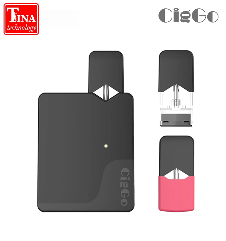

2019 Ciggo J Vape Pen Pod Kit with Built-in Battery 350mAh 0.5ml Refillable Tank Ceramic Coil Easy Press Fill System E-cig Kit